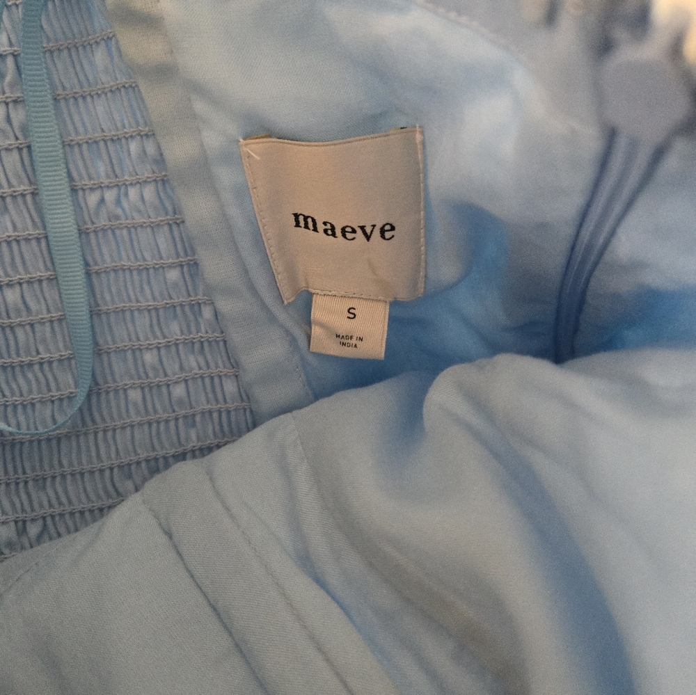 NWT Maeve Strapless Ruffle Mini Dress - Picture 6 of 8